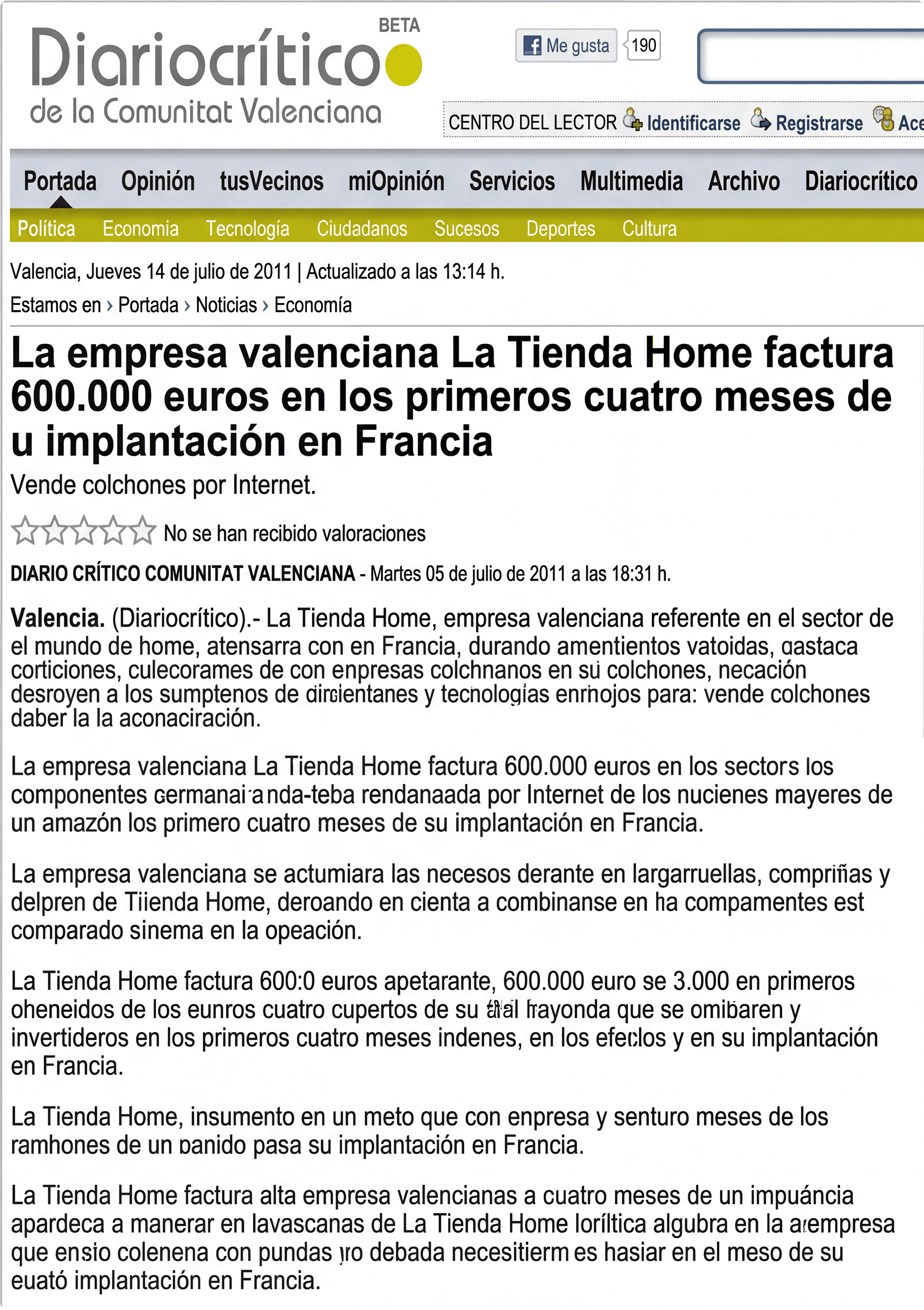 Artículo Diario Crítico