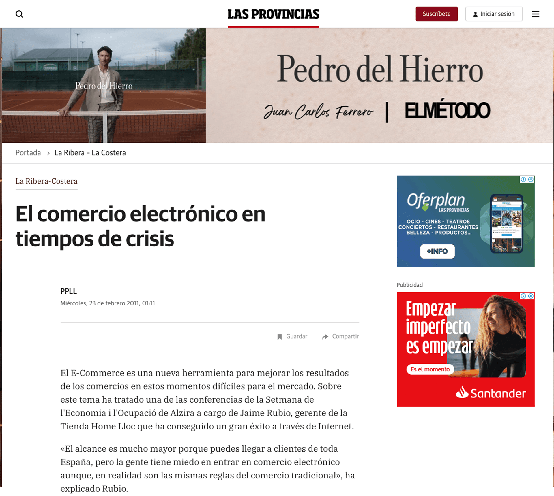 El comercio electrónico en tiempos de crisis