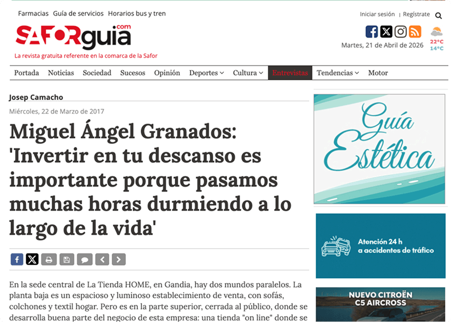 Entrevista a Miguel Angel Granados, Director de Marketing de La Tienda HOME